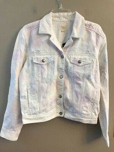 american eagle white denim jacket