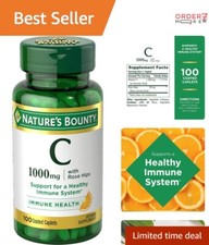 Vitamin C  Rose Hips Caplets - 100 Count for Immune and Antioxidant Support