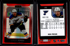 2021-22 O-Pee-Chee Platinum Red Prisim #151 Jordan Kyrou /199