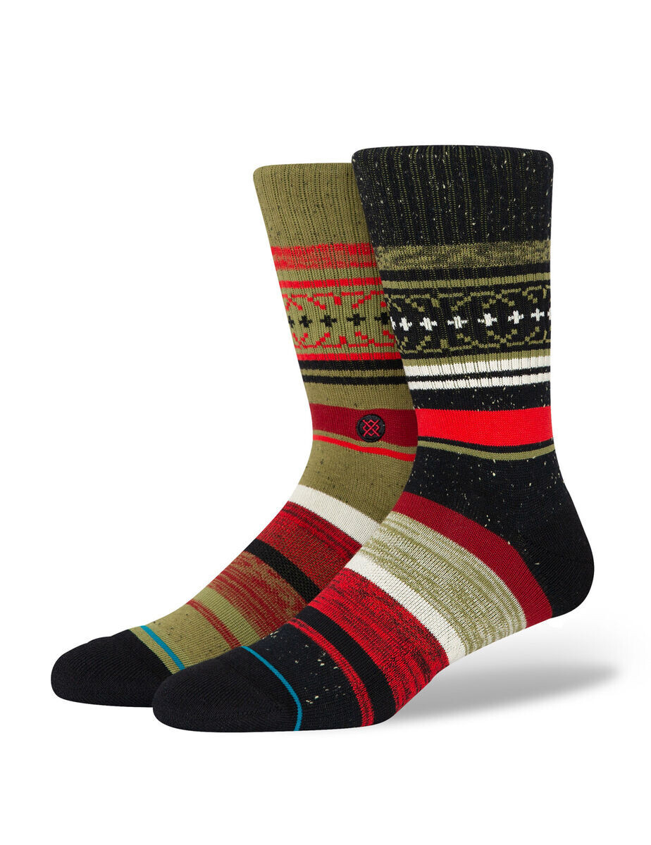 Stance Merry Merry Christmas Crew Socks Red UK 8.5 - 11.5