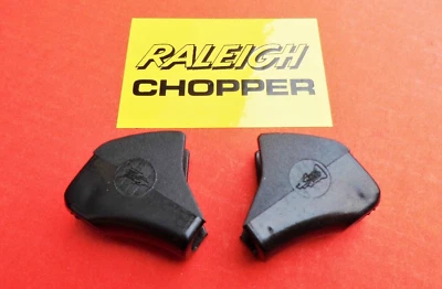 RALEIGH CHOPPER MK1 MK2 - NEW RETRO BLACK BRAKE LEVER COVERS / HOODS x 2 - Image 1 of 4