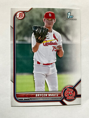 2022 Bowman Draft BRYCEN MAUTZ 1st Bowman Card RC St. Louis CARDINALS #BD-124