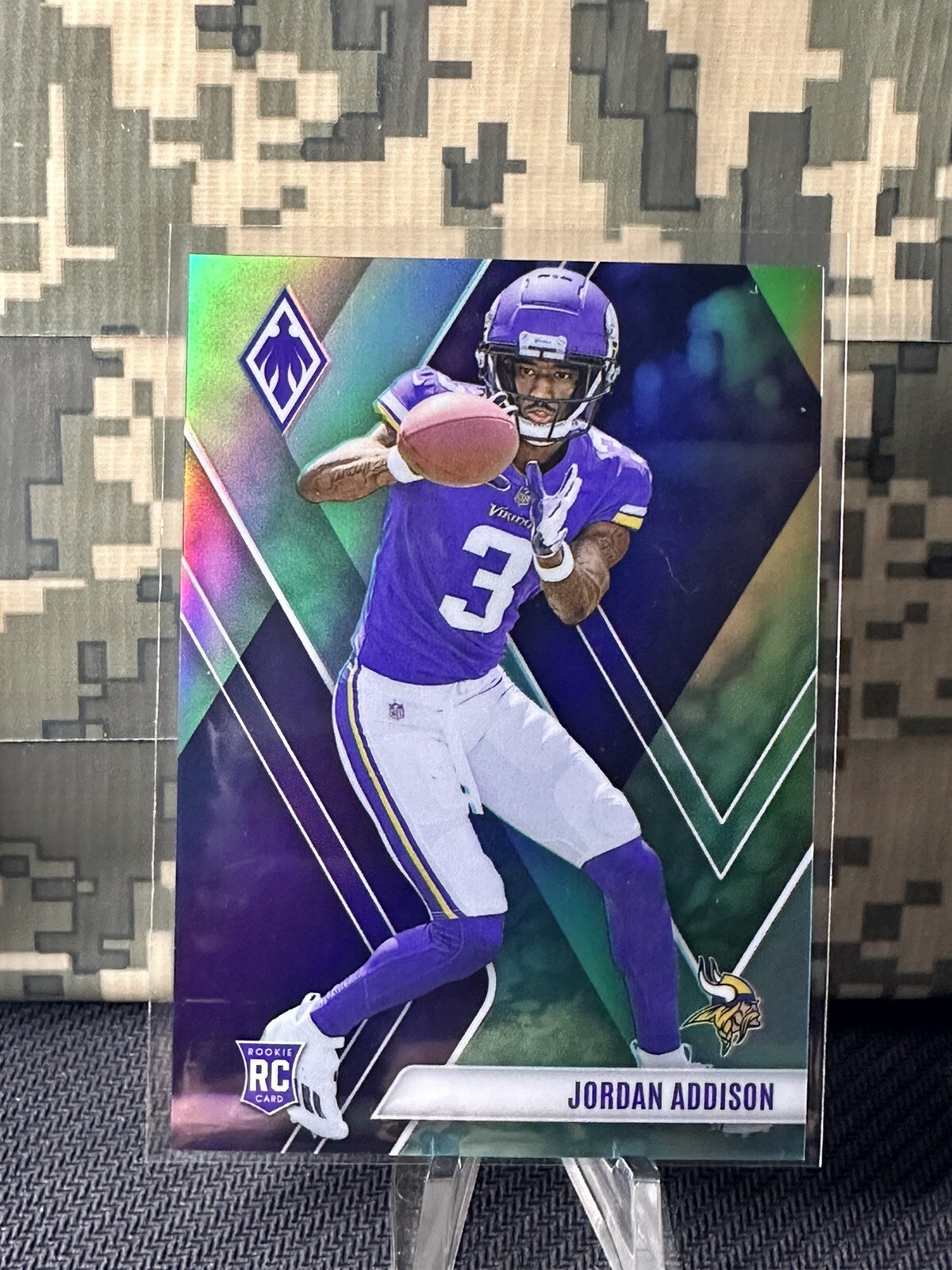 2023 Panini Phoenix Jordan Addison RC Teal #109 016/150