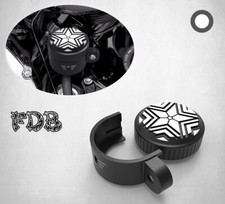 Fit H-D 2007-2013 XL Sporter Moving Star Contrast Cut Rear Brake Reservoir Cover