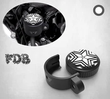 Fit H-D 2007-2013 XL Sporter Moving Star Contrast Cut Rear Brake Reservoir Cover