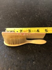 Vintage Baby Child Brush Comb Set Flowers