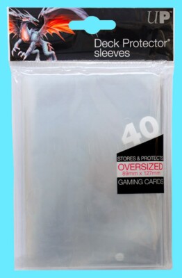 40 Ultra Pro OVERSIZED TOP LOADING CLEAR DECK PROTECTOR Sleeves MTG  Commander | eBay