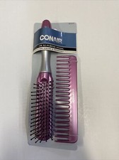 Conair All Purpose Styling Nylon Pin 2 Pieces Brush  Comb Set