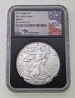 2019 $1 American Silver Eagle Graded by NGC as MS70 FDOI Mercanti