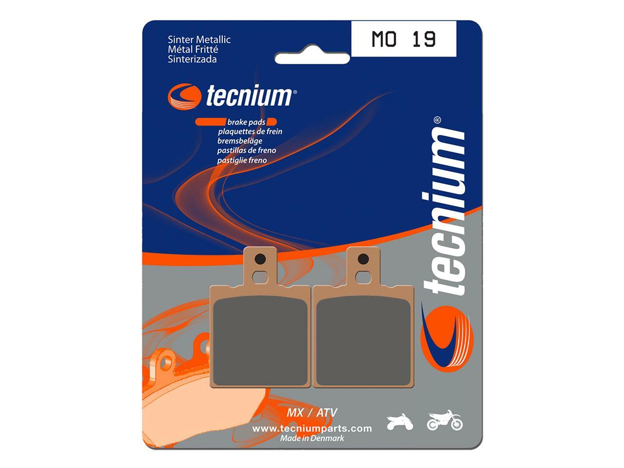 Plaquette de frein moto Tecnium KTM MX 125 1986 arrière plaquettes MO19 organiques