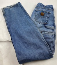 Carhartt Relaxed Fit B171-DST Mens Carpenter Denim Jeans Size 34X36