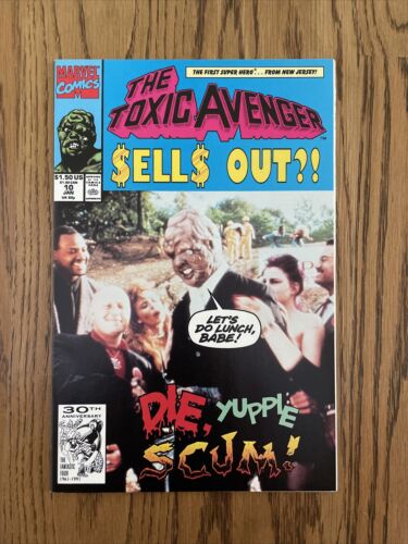 The Toxic Avenger #10 (Marvel 1992) Kaufman Photo Cover, HTF Rare High Grade NM+ - Afbeelding 1 van 4