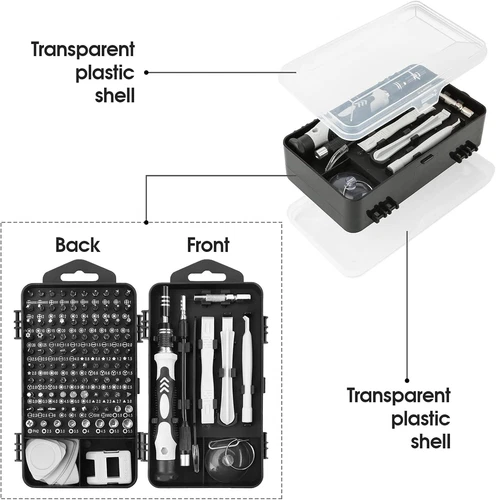 115 in 1 Präzisions Schraubendreher Set Reparatur Werkzeug Kit für Laptop Computer PC Telefon - Bild 13 von 17