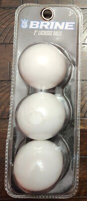 Brine 3pk White 2'' Rubber Lacrosse Balls 