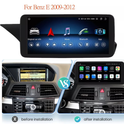 Car GPS Radio Stereo 8Core Android 10.25''Fr Mercedes Benz E-Class W212 E300 E350