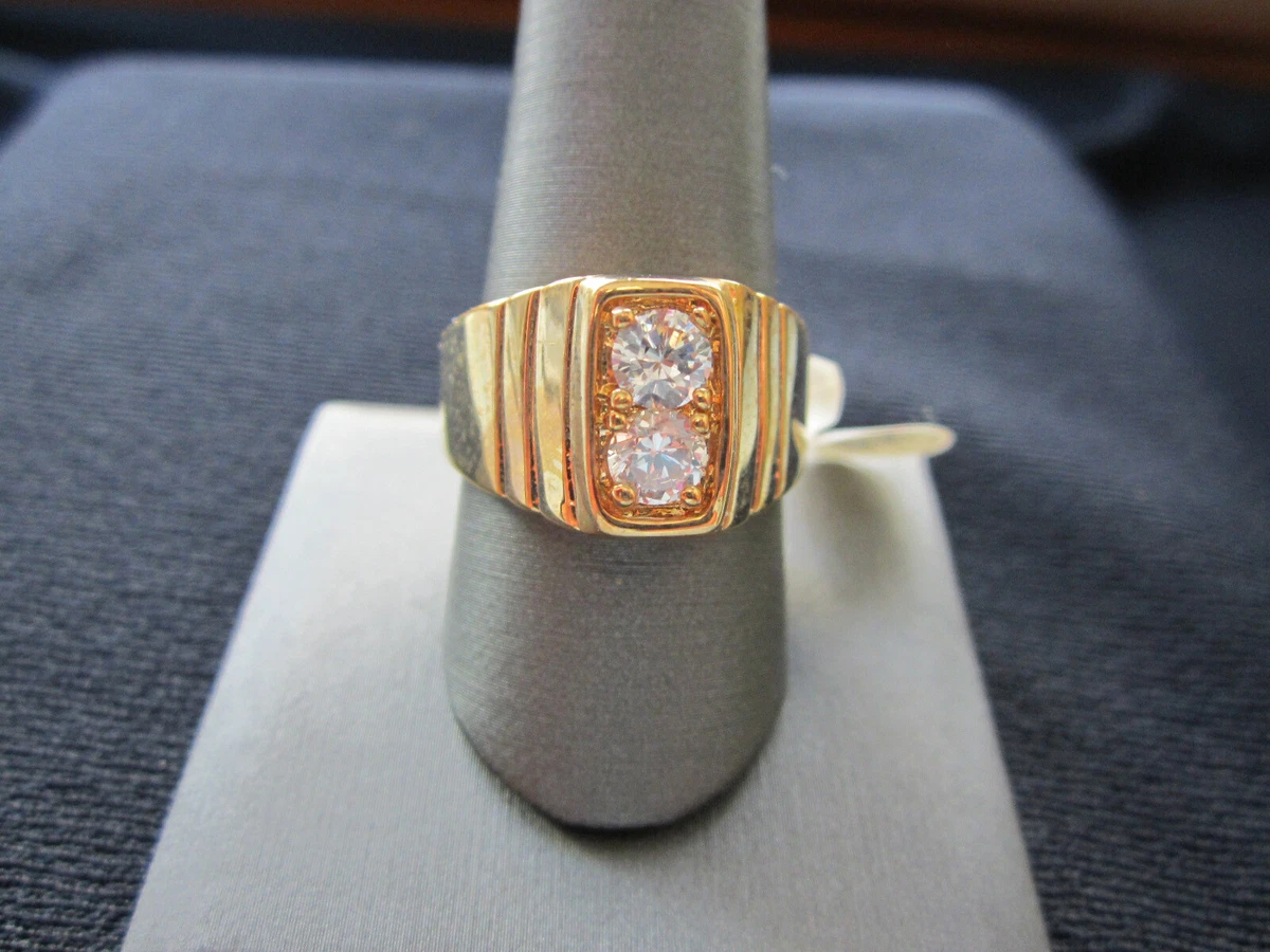 Mens gold cubic zirconia rings shop