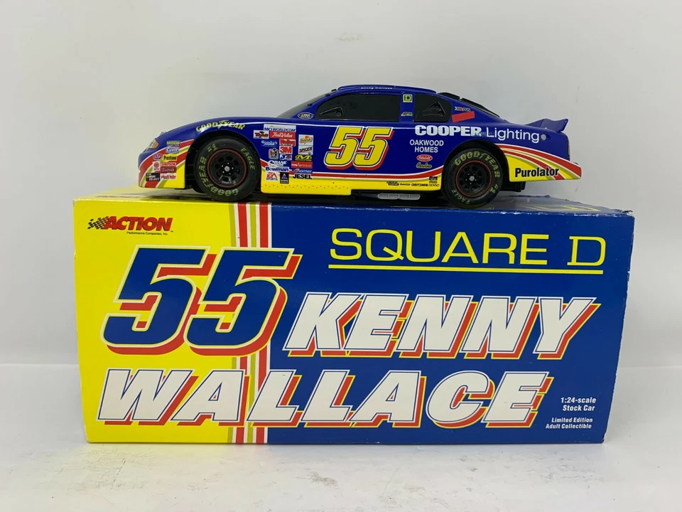 Action Nascar Kenny Wallace #55 Square D Chevy Monte Carlo BANK 1:24 Diecast - Image 3 of 4