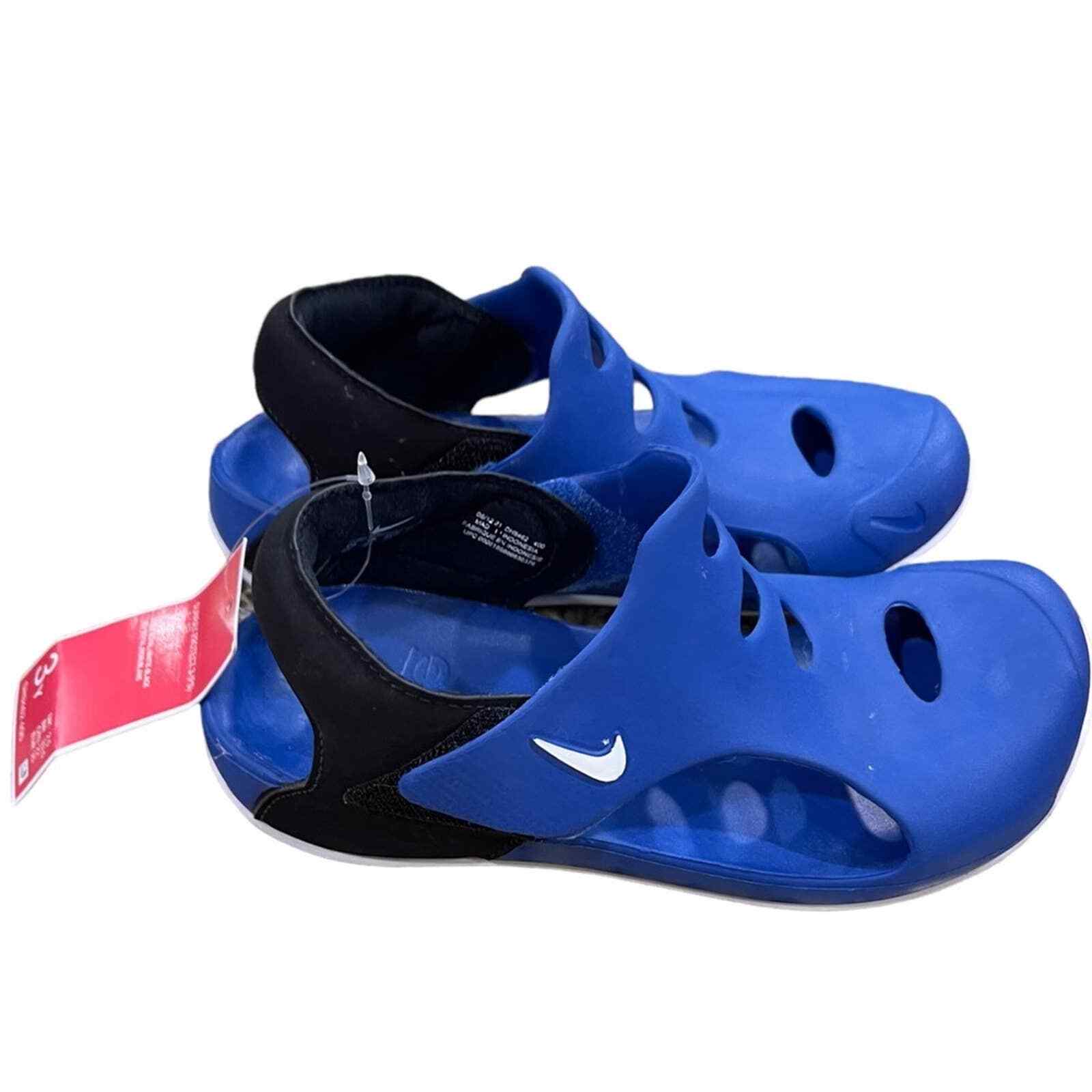 Nike Sunray Protect 3 (PS) Kids' Sandals Royal-Black-White Dh9462-400 NEW Size  3 | eBay