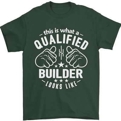 This Is What a Qualified Builder Looks Like Herren T-Shirt 100% Baumwolle