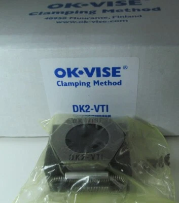 NEW JERGENS GENUINE OK-VISE DK2-VTI VISE WORKHOLDING WEDGE CLAMP SERRATED JAW