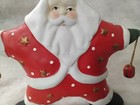 Vintage Bisque Porcelain Star-Shaped Santa Claus Taper Candle Holder Christmas — photo 4