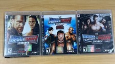 Smackdown vs Raw 2008 2009 2010 PS3 Playstation Video Games Complete Lot of 3