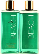 QTY 2 - Bath Body Works AT THE BEACH Body Wash Shower Gel 10oz
