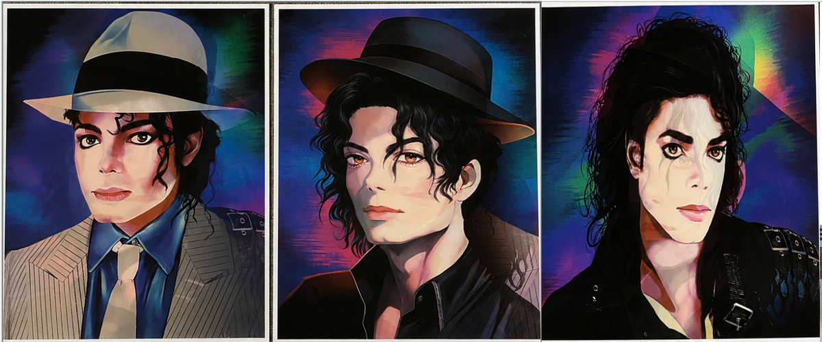 Michael Jackson 3D ポスター Michael Jackson 3D Lenticular Poster - King of Pop - 3-in-1 Flip