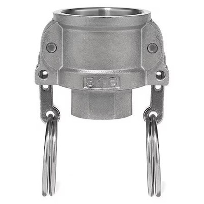 Usa Industrials Bulk-Cgf-306 Cam And Groove Fitting, 304Ss, D, 4'' Coupler X 4''