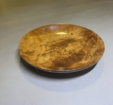 Hand Turned Burl Wood Bowl 9 Artisan Lathe Crafted Decorative Dish Catchall
