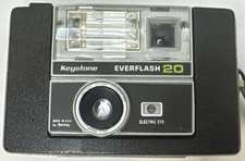 Vtg Keystone Everflash 20 Film Camera With Flash Battery Tested Working USA Made