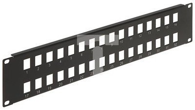 Patchpanel RACK 19 Zoll 32xKEYSTONE PP-32/FX/2U