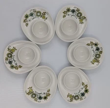 Set of 6 Egg Cups Market by Figgjo Norway Egg Holders - READ