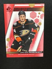 22-23 UD SP Authentic Hockey Red Limited Future Watch 109 Jacob Perreault