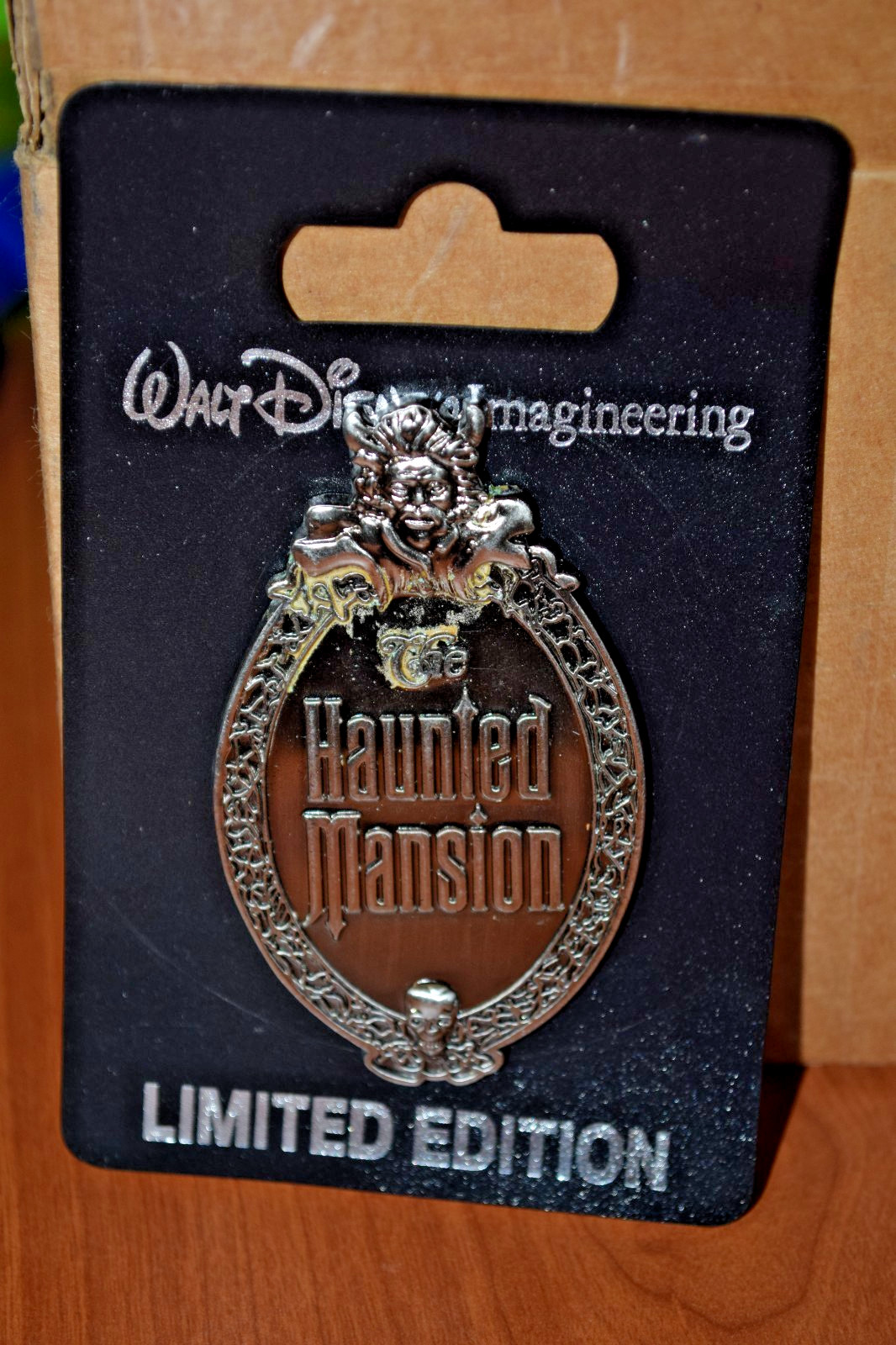 Disney Pin WDI Imagineering Haunted Mansion Plaque Cast member LE 300 Jumbo PIN