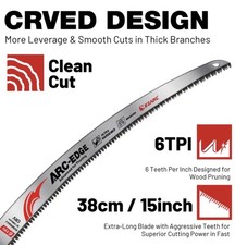 Ezarc Japanese Teeth Reciprocating Saw Blade Pruning 380mm 15 Inch Pack Of two 