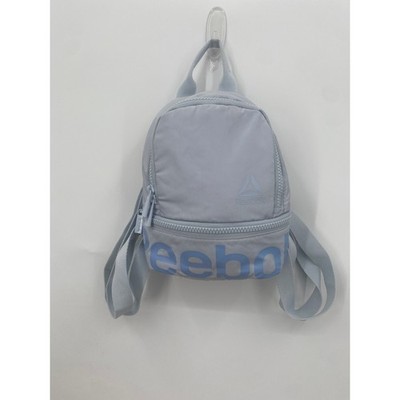 Reebok Blue Small Backpack Purse Two Pockets Tiny School Bag Travel