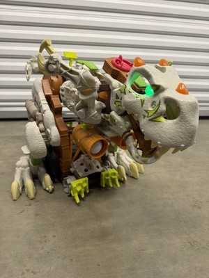 Imaginext Ultra Ice T-Rex Dino Vehicle Lights Sounds + Batman & Mr Freeze