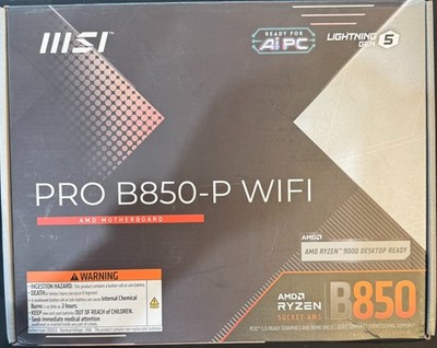 [FOR PARTS] MSI PRO B850-P WIFI MOTHERBOARD ATX AMD RYZEN 9000/8000/7000