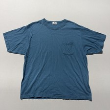 Jockey Blue Pocket T-Shirt Vintage Made in USA Single Stitch Style