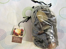 DIFFERENT SHADES & SHAPES OF BLACK & BROWN-SHINNY-DECOR GARDEN ROCKS OR VASE