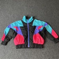 London Fog Children  s Multicolor 80s Vintage Windbreaker Jacket Full Zip