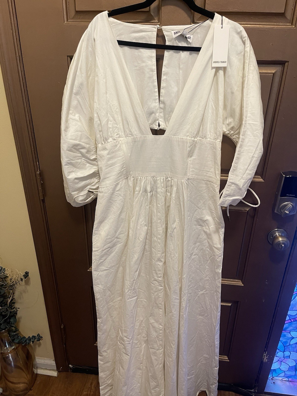 Andrea Iyamah Adelle Maxi Dress -Bone