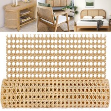 14" Width Rattan Pressed Cane Webbing Sheet for Caning Projects, 3.3FT Natura...