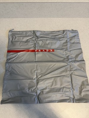 NEW AUTH PRADA LINEA ROSSA POUCH WITH DRAWSTRING, SIZE 15 x15 