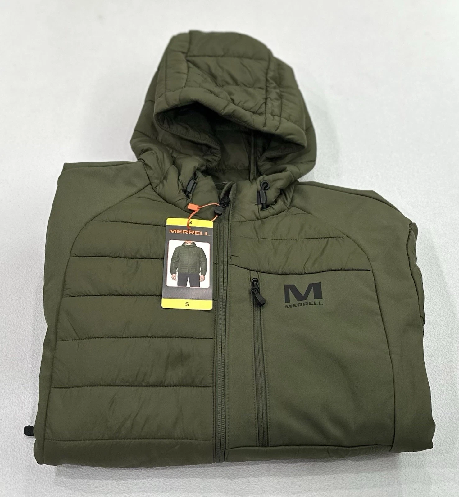 Merrell Men's Full Zip Hood Puffer Jacket, Green, Size S
Opens in a new window or tab