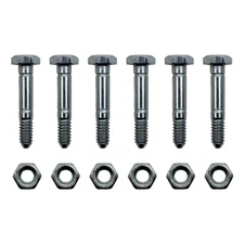 6 Shear Pins & Nuts Fits Ariens 53200500 05907100 51001600 Fits JD AM123342