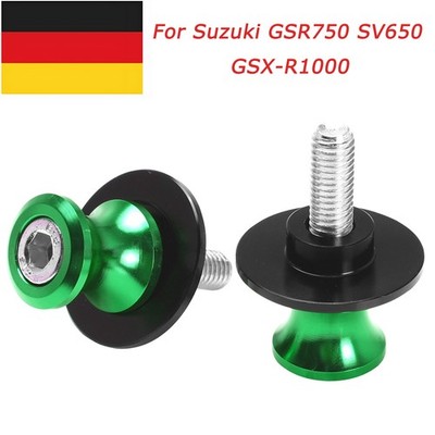 M8x1.25 Swingarm Spools Slider For Kawasaki ZX6R ZX10R Suzuki GSR750 SV650/1000