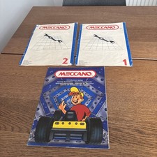 Meccano Instruction Booklets Nos 1 2 plus Instructions Guide.