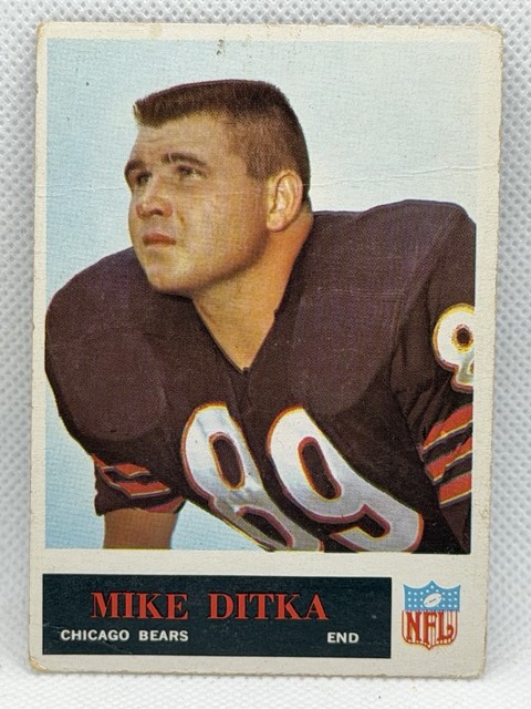 1965 Philadelphia #19 Mike Ditka Bears HOF POOR CREASE